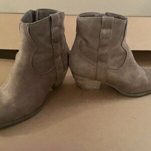 Brown suede like western boots by Dolce Vita
